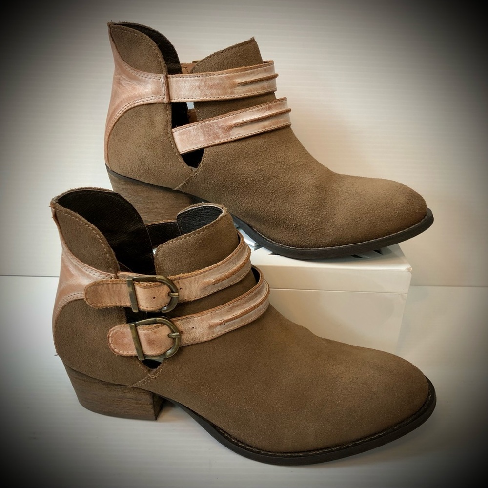 Steve Madden Brown Raskal Leather Ankle Boots